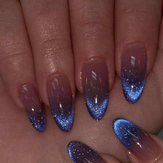 Nailuvia-CA002 Cat Eye "Twilight Ombré" Press-On Nails