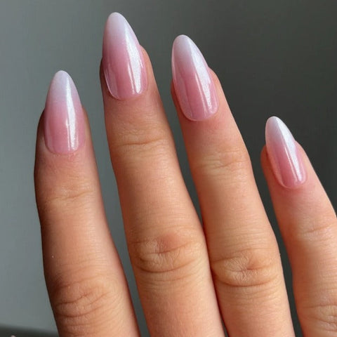 Nailuvia-CA012  Cat Eye "Blush Opal" Press-On Nails