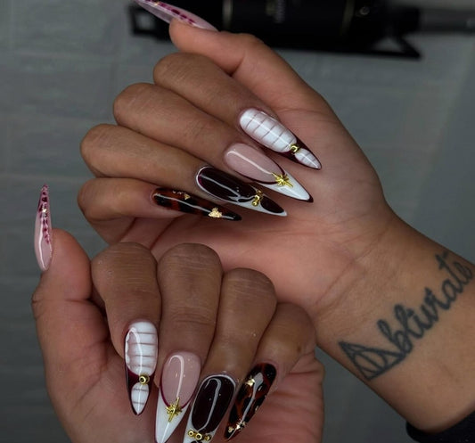 Nailuvia-ST006 Stiletto "Modern Artisan" Press-On Nails