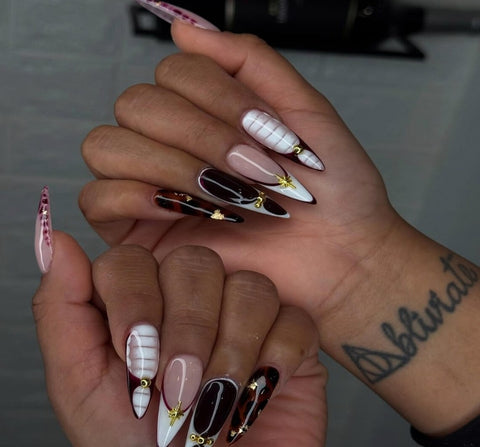 Nailuvia-ST006 Stiletto "Modern Artisan" Press-On Nails