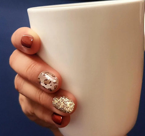 Nailuvia-CA005  Cat Eye "Autumn Safari" Press-On Nails