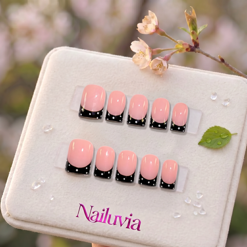 HK-C020 Handcrafted Medium Stiletto Acrylic Nails for Everyday,Daily Life,Party