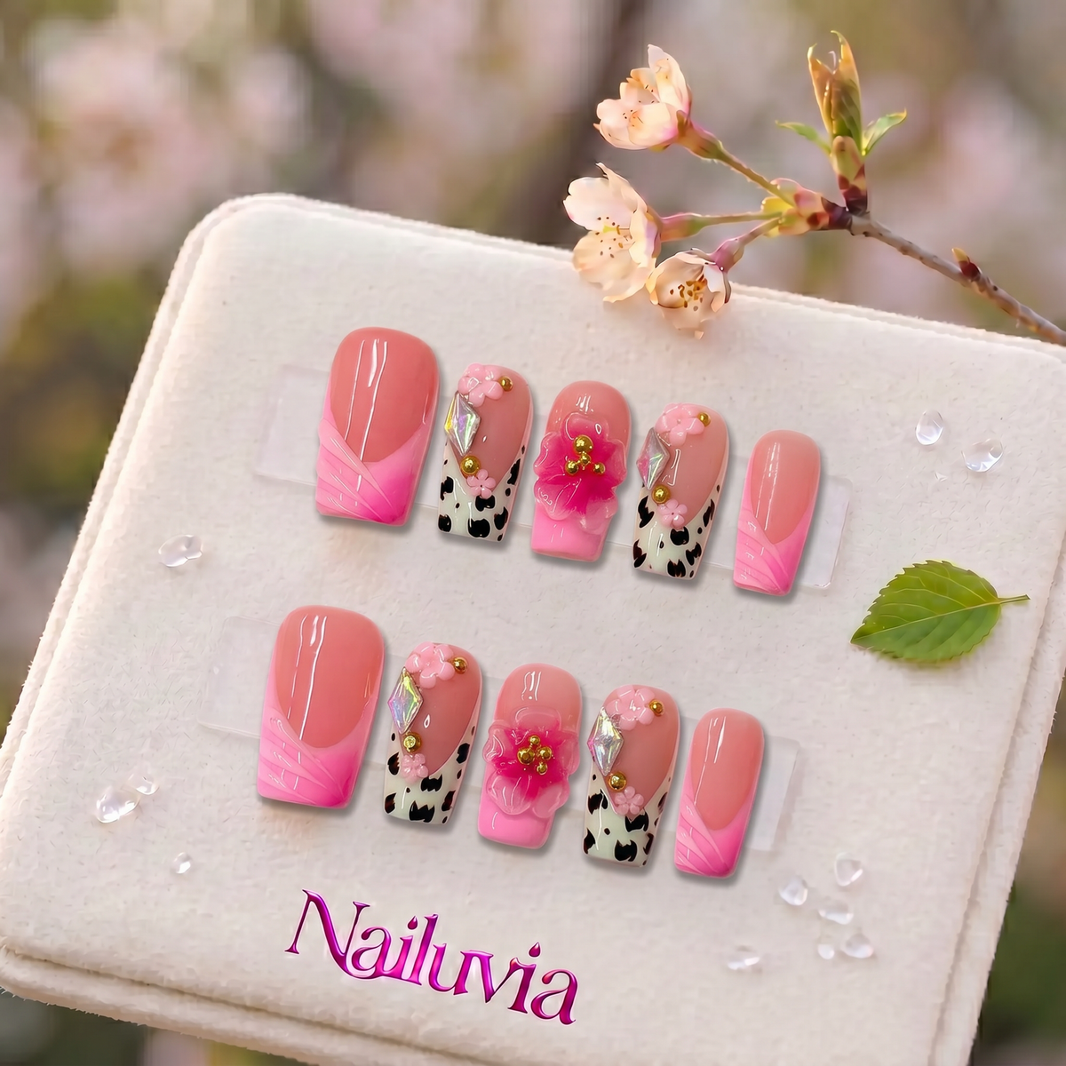 HK-D171 Handcrafted Medium Square Acrylic for Holiday,Travel,Daily Life