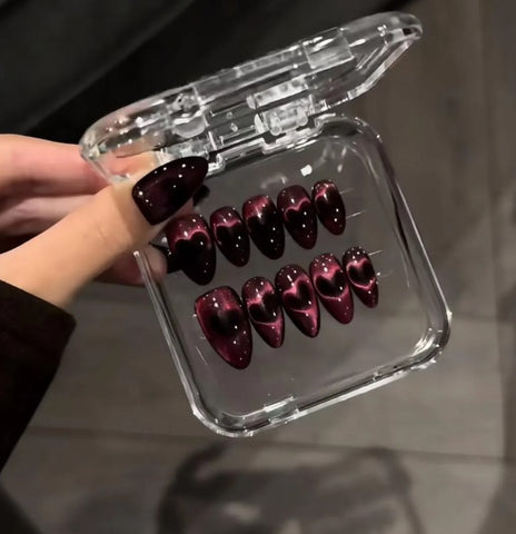 Nailuvia-CA009 Cat Eye "Vampire’s Kiss" Press-On Nails