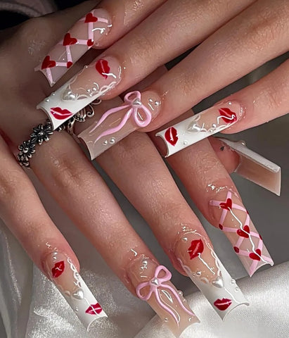 Nailuvia-FR001 French "Cupid’s Bow" Press-On Nails